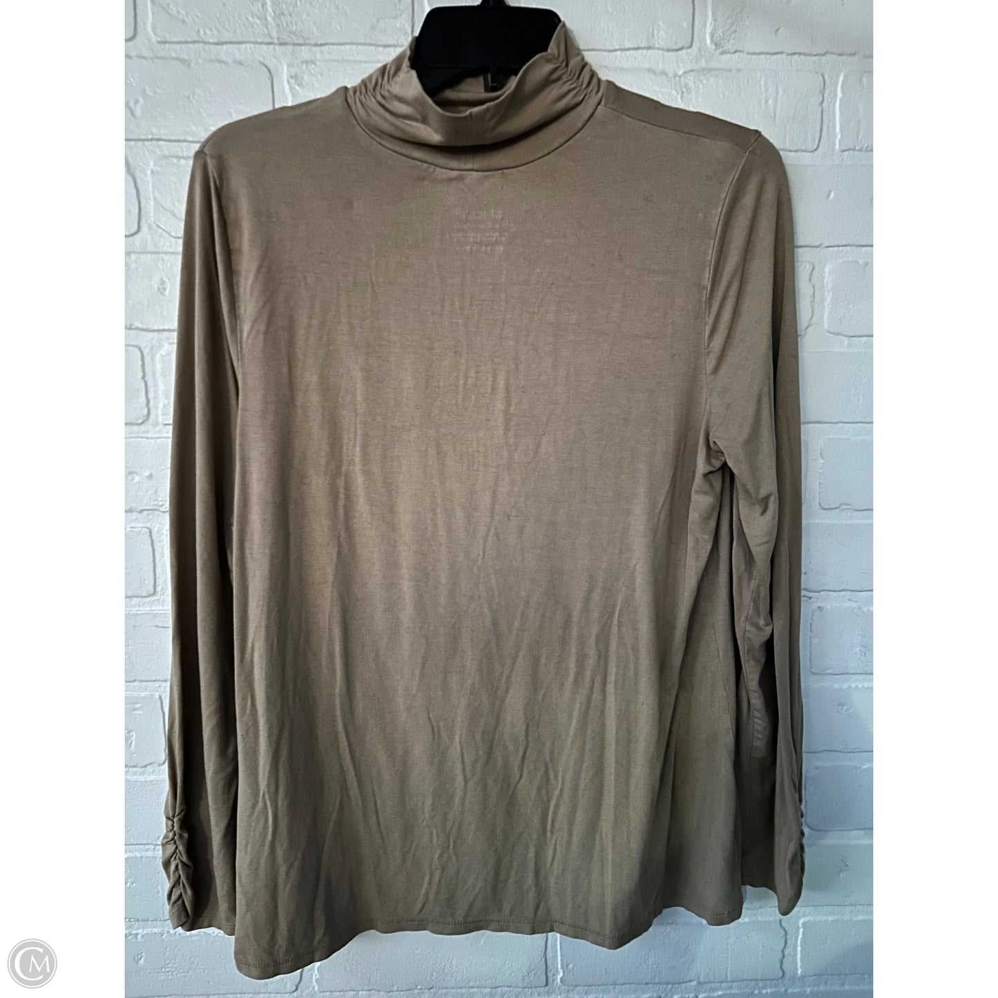 Top Long Sleeve By Chicos In Brown, Size: M