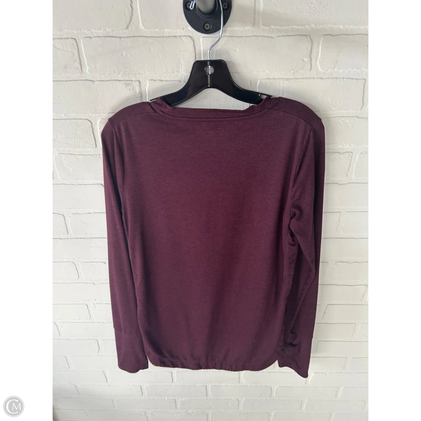 Athletic Top Long Sleeve Crewneck By Athleta In Maroon, Size: S