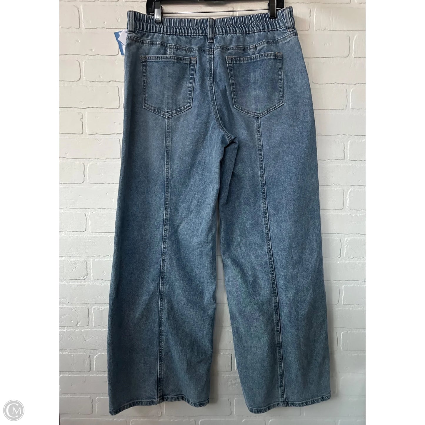 Jeans Wide Leg By Madden Nyc In Blue Denim, Size: 12