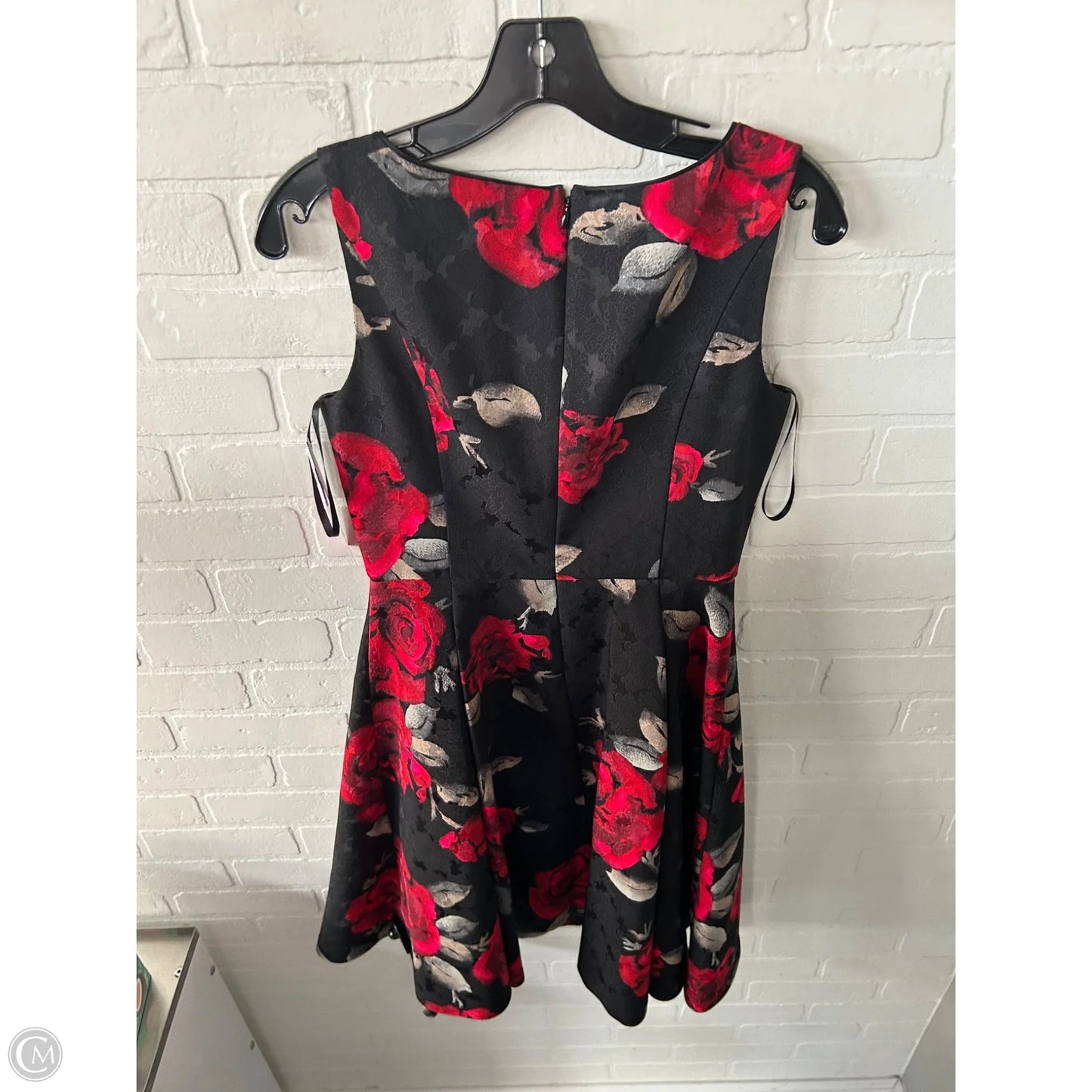 Dress Party Midi By White House Black Market In Black & Red, Size: S