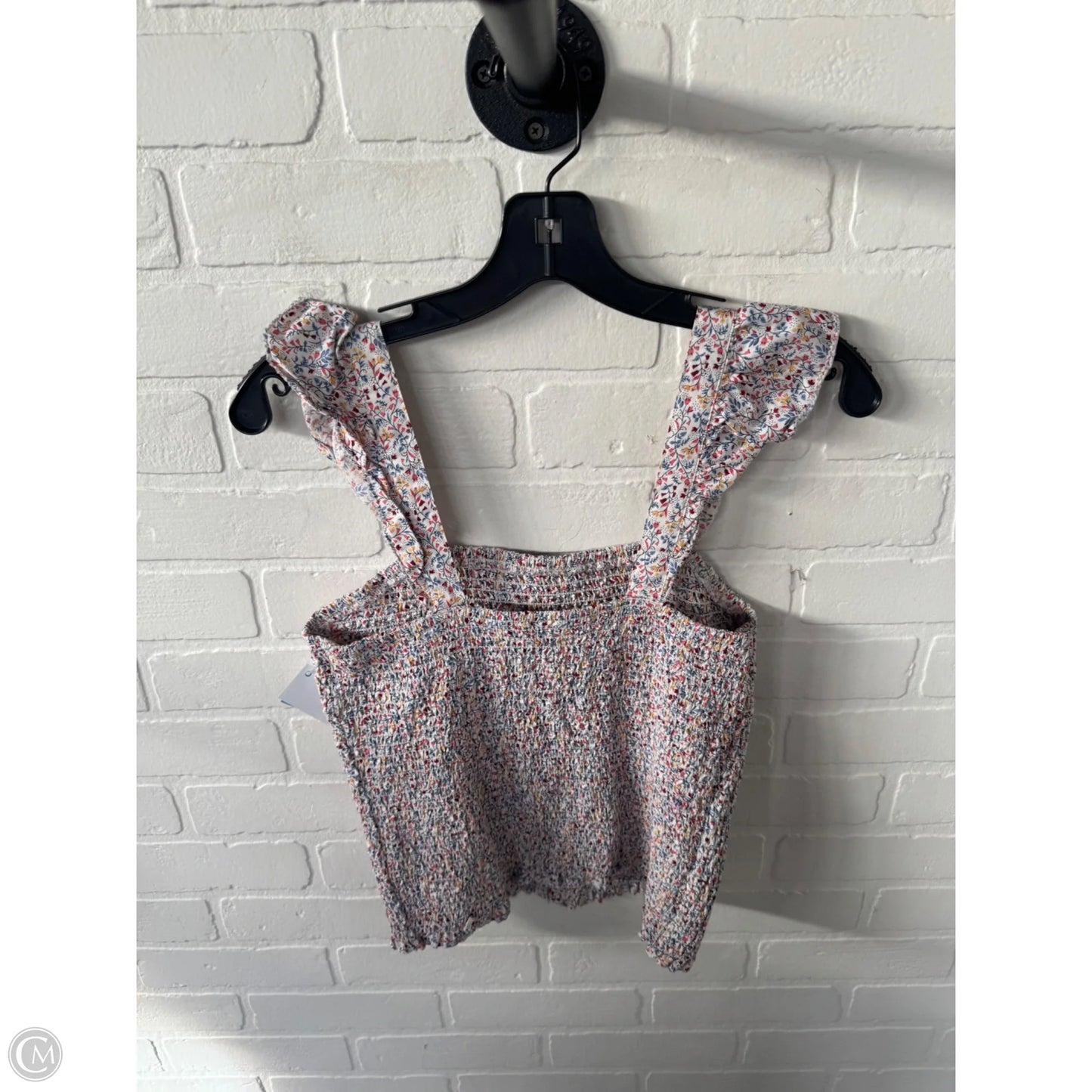 Top Sleeveless By Old Navy In Blue & White, Size: M