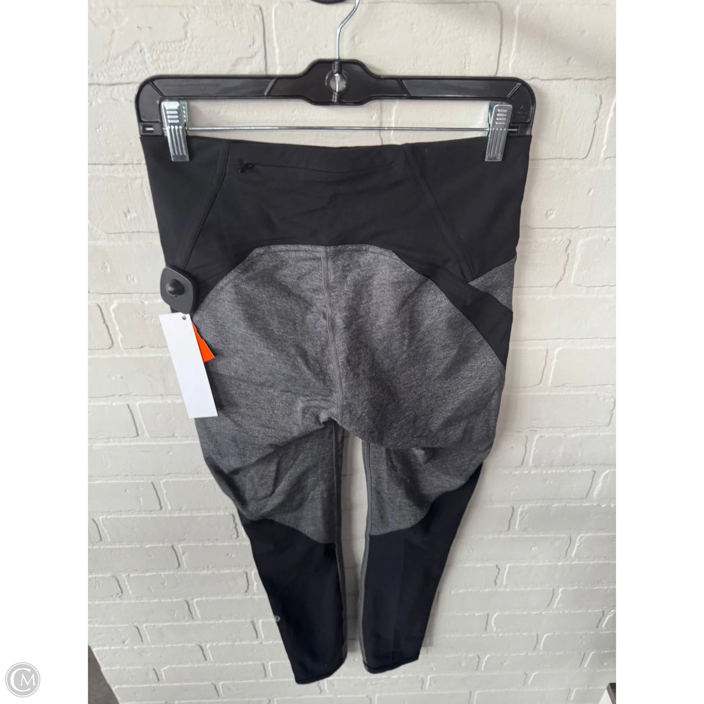 Athletic Leggings By Lululemon In Black & Grey, Size: 8