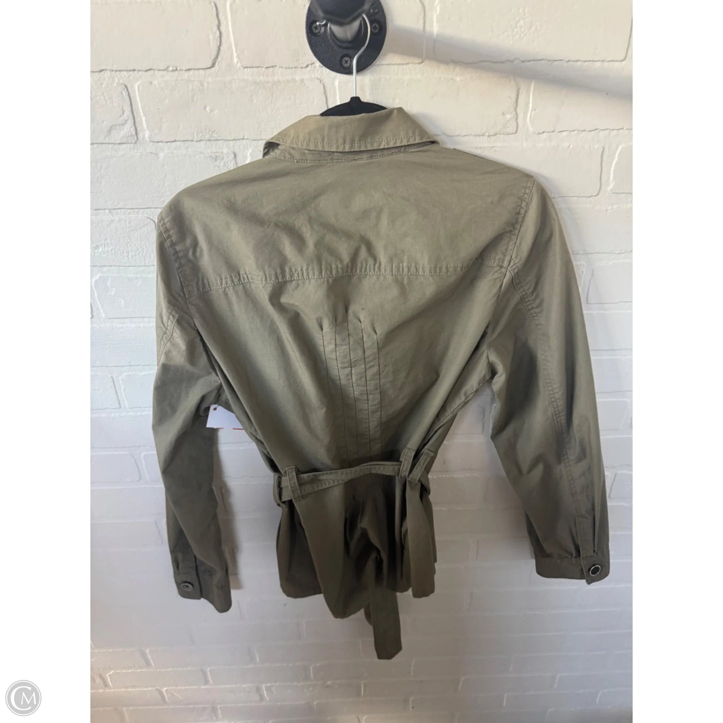 Jacket Shirt By Banana Republic In Green, Size: M