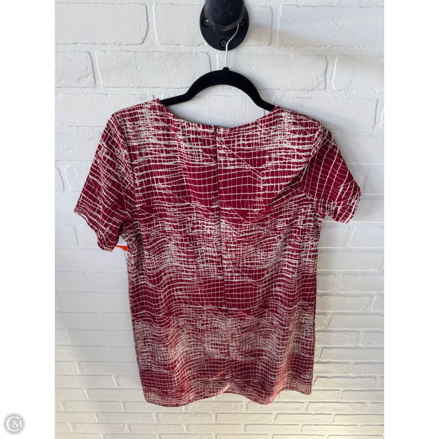 Dress Work By Clothes Mentor In Red & Tan, Size: L