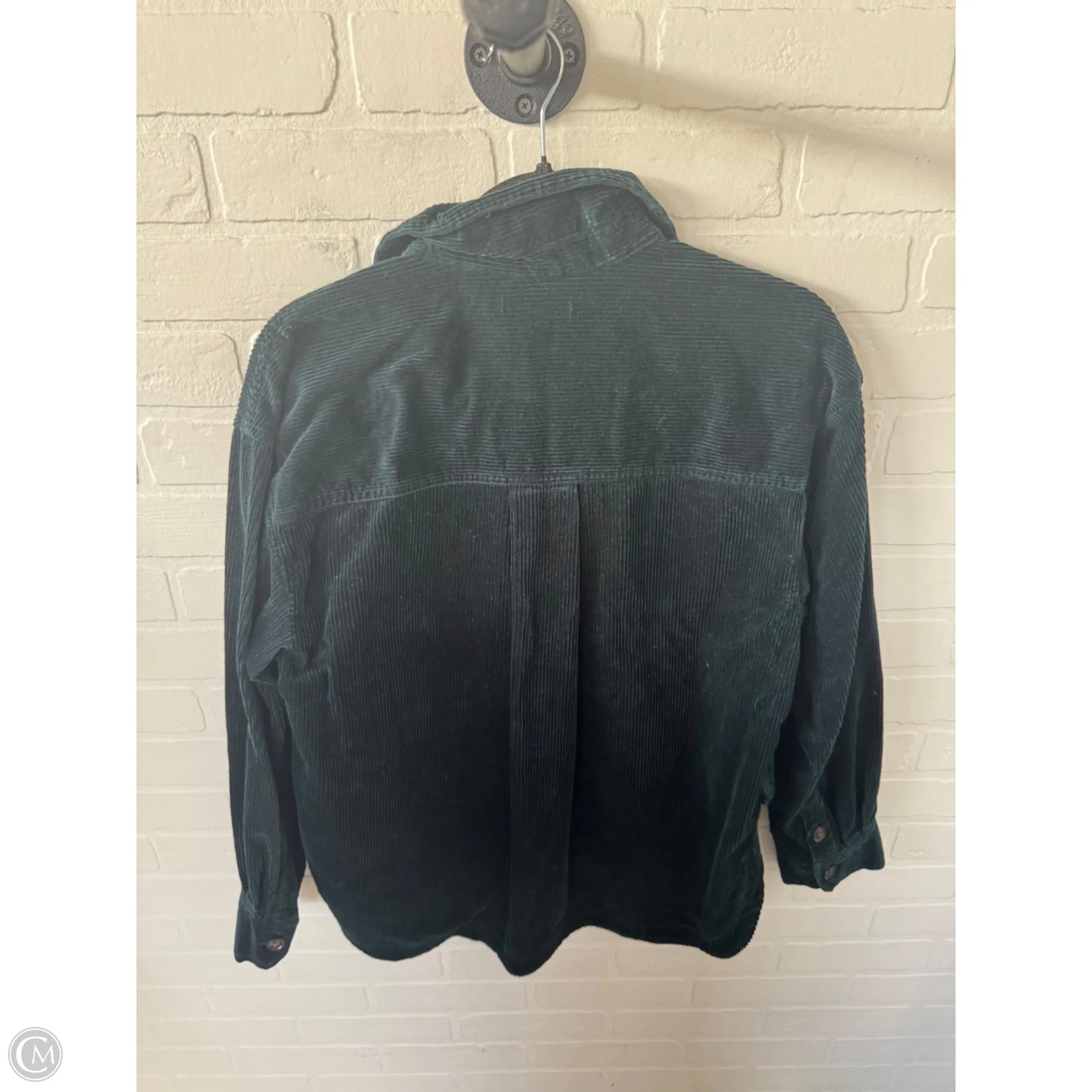 Jacket Shirt By Madewell In Green, Size: M