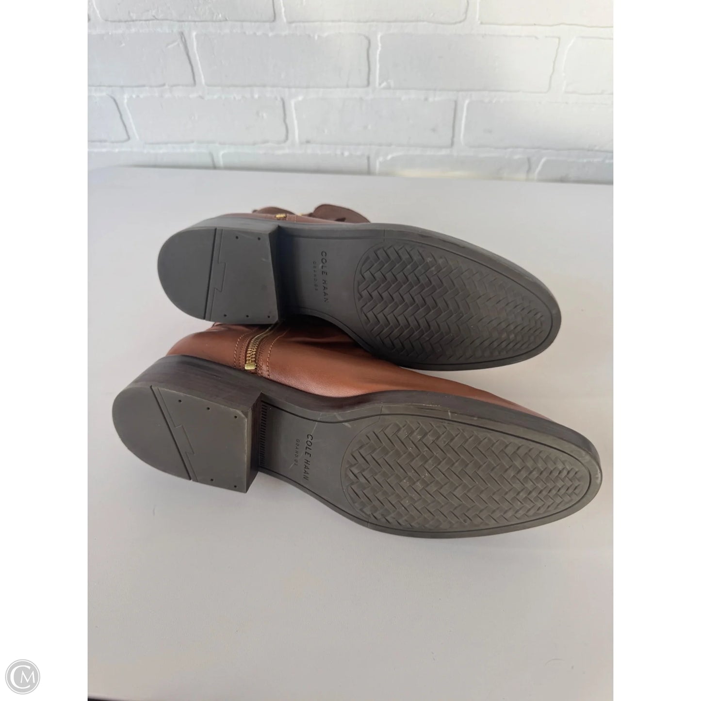 Boots Ankle Flats By Cole-haan In Brown, Size: 11