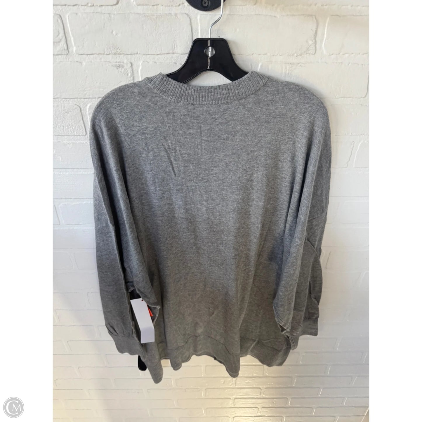 Sweater Cardigan By Torrid In Grey, Size: 4x