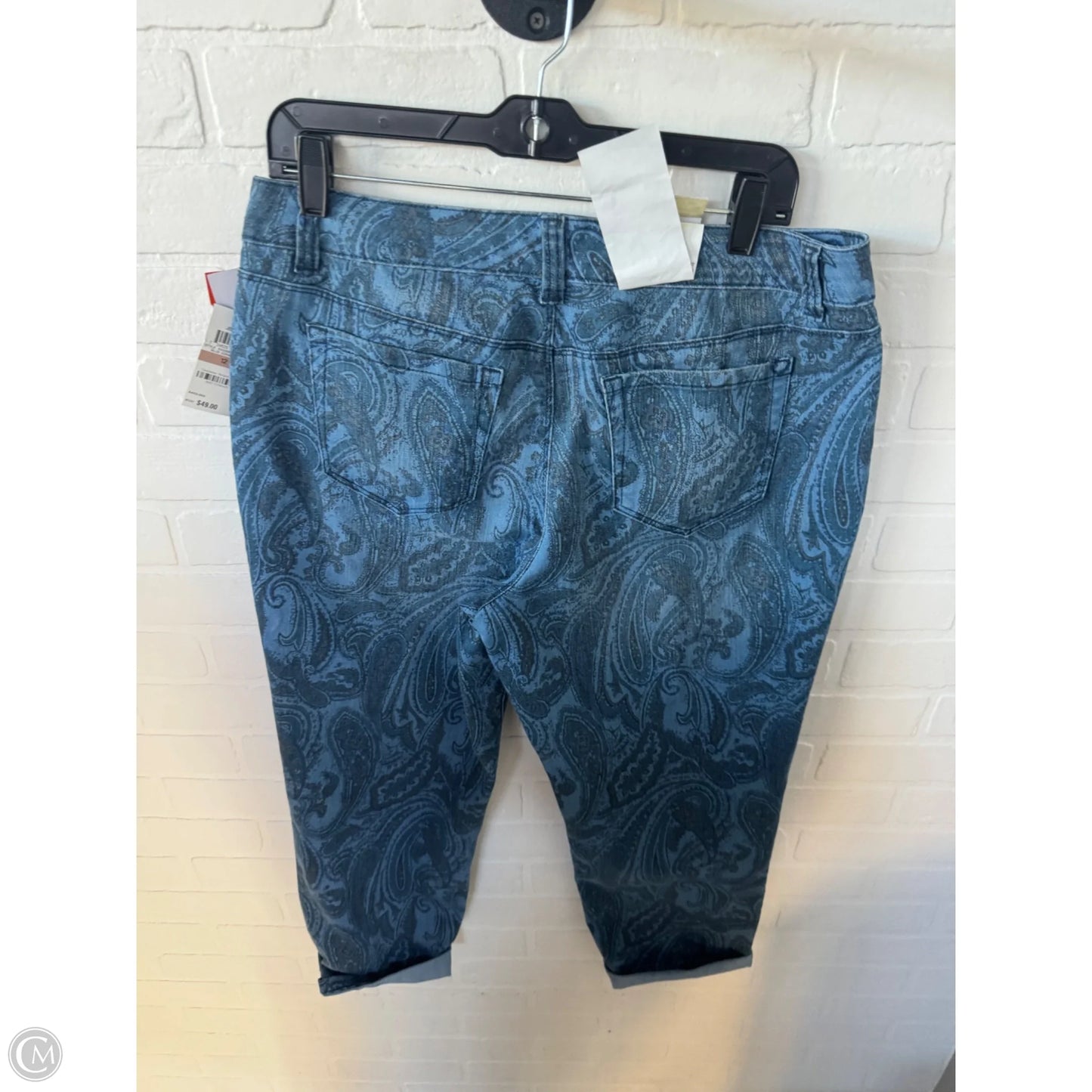 Jeans Cropped By Style And Company In Blue Denim, Size: 12