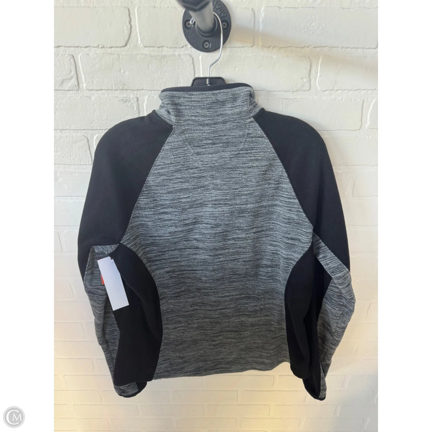 Sweatshirt Crewneck By Tek Gear In Black & White, Size: L