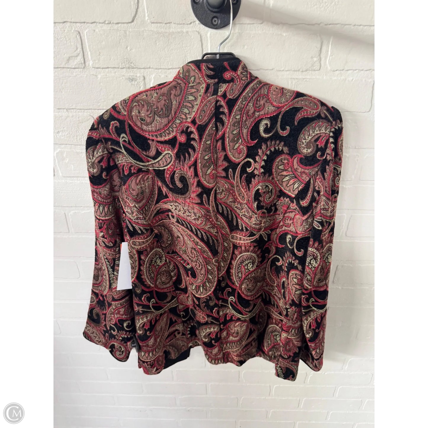 Blazer By Dressbarn In Black & Red, Size: Xl
