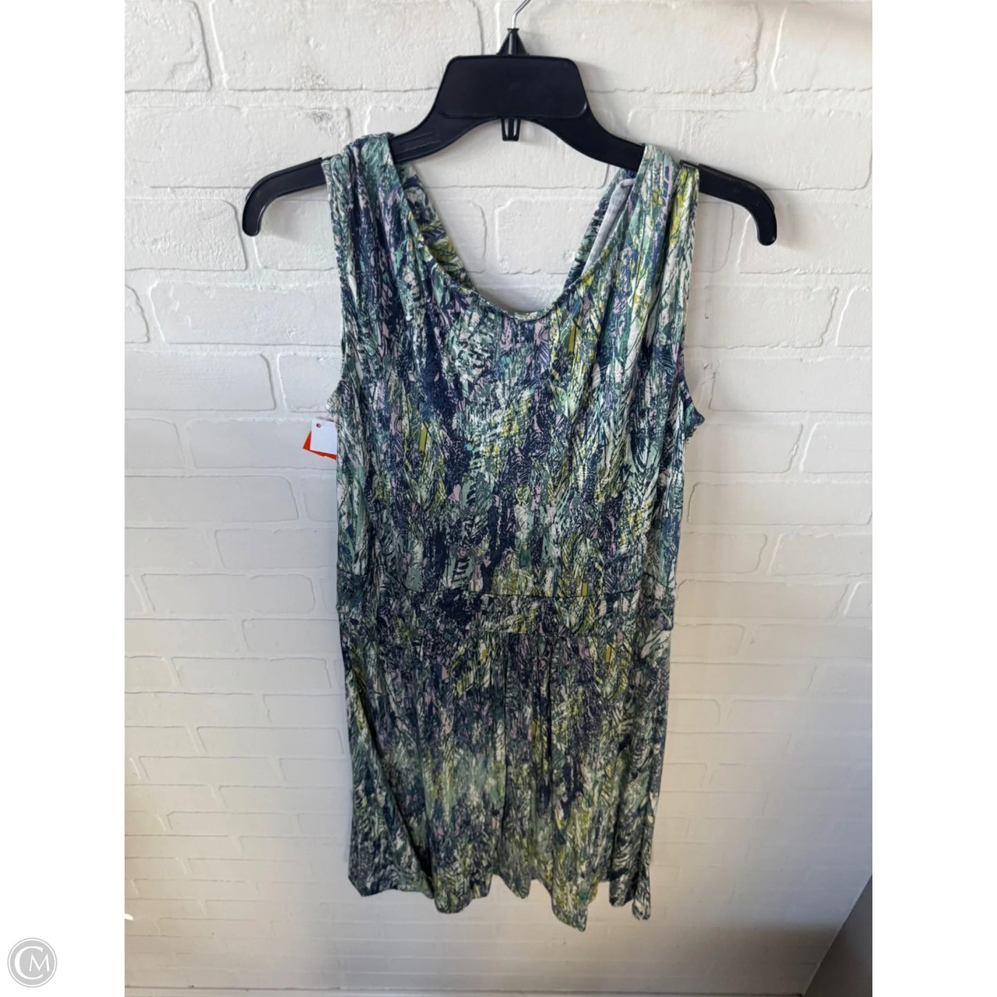 Dress Casual Midi By Nic + Zoe In Blue & Green, Size: 1x