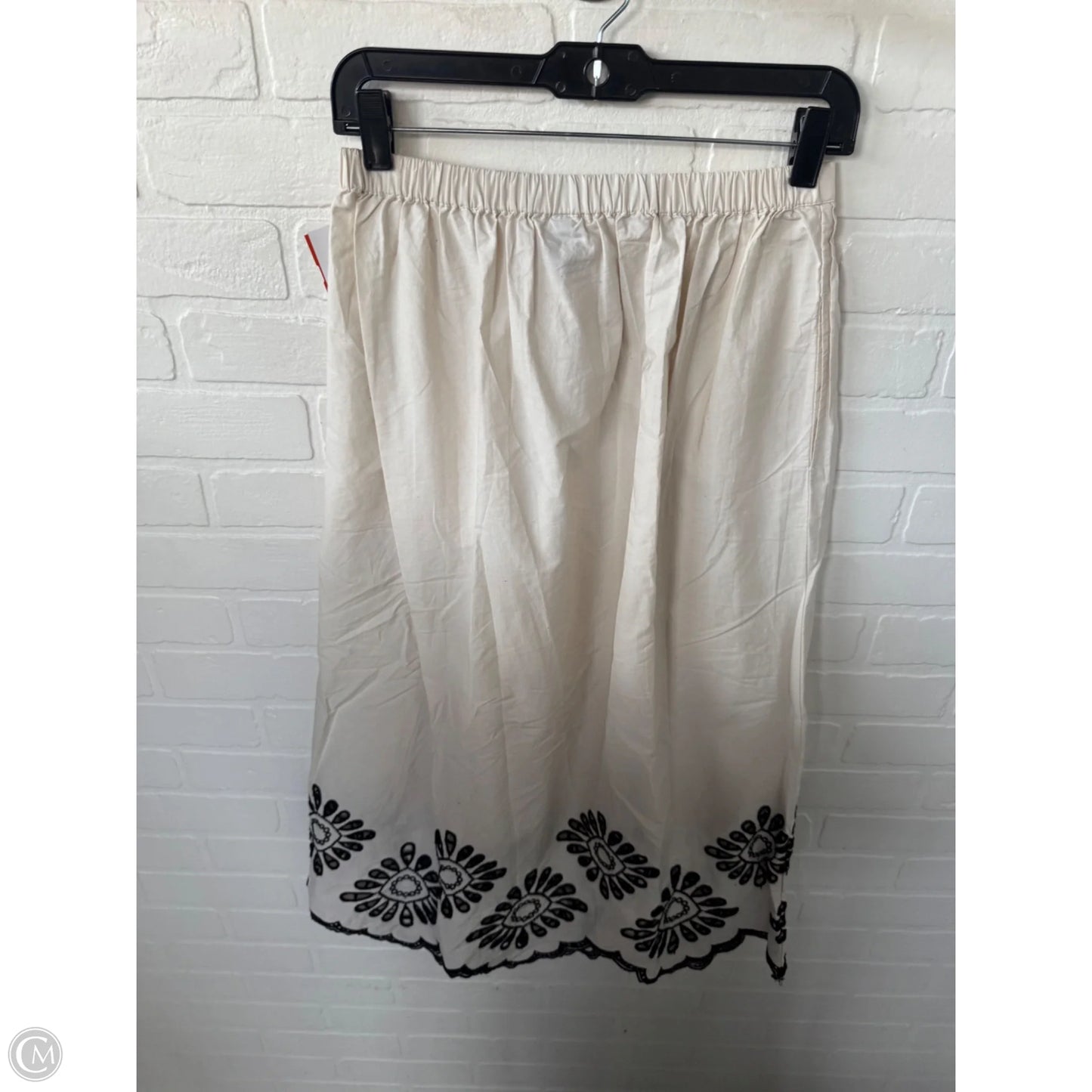 Skirt Midi By Universal Thread In Black & Cream, Size: 0