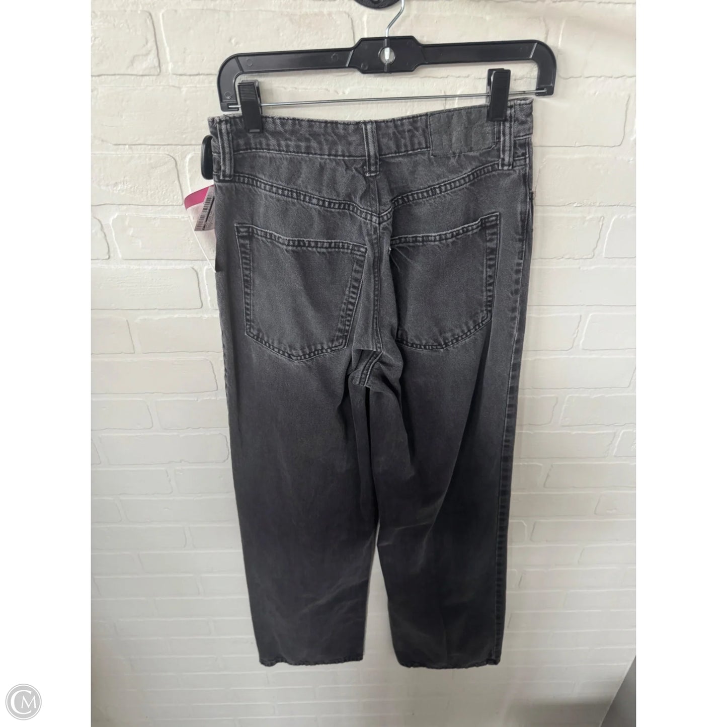 Jeans Wide Leg By Cmc In Black Denim, Size: 8