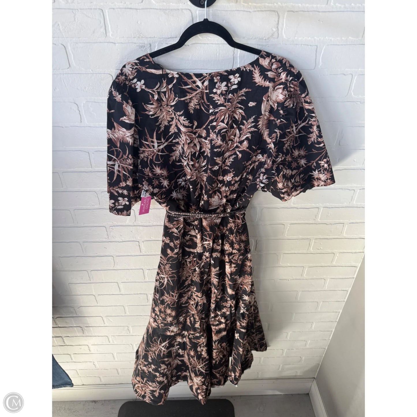 Dress Casual Maxi By H&m In Black & Brown, Size: Xxl