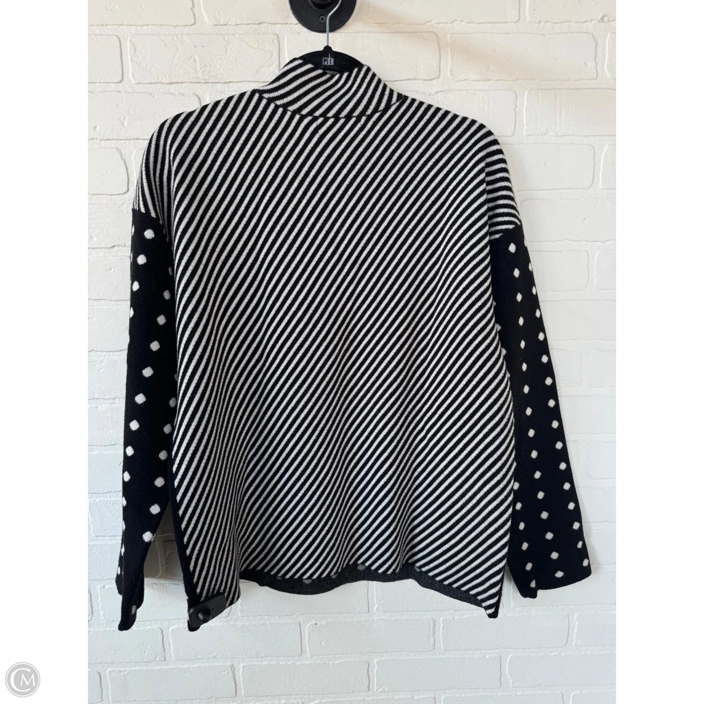 Sweater By Anthropologie In Black & White, Size: L