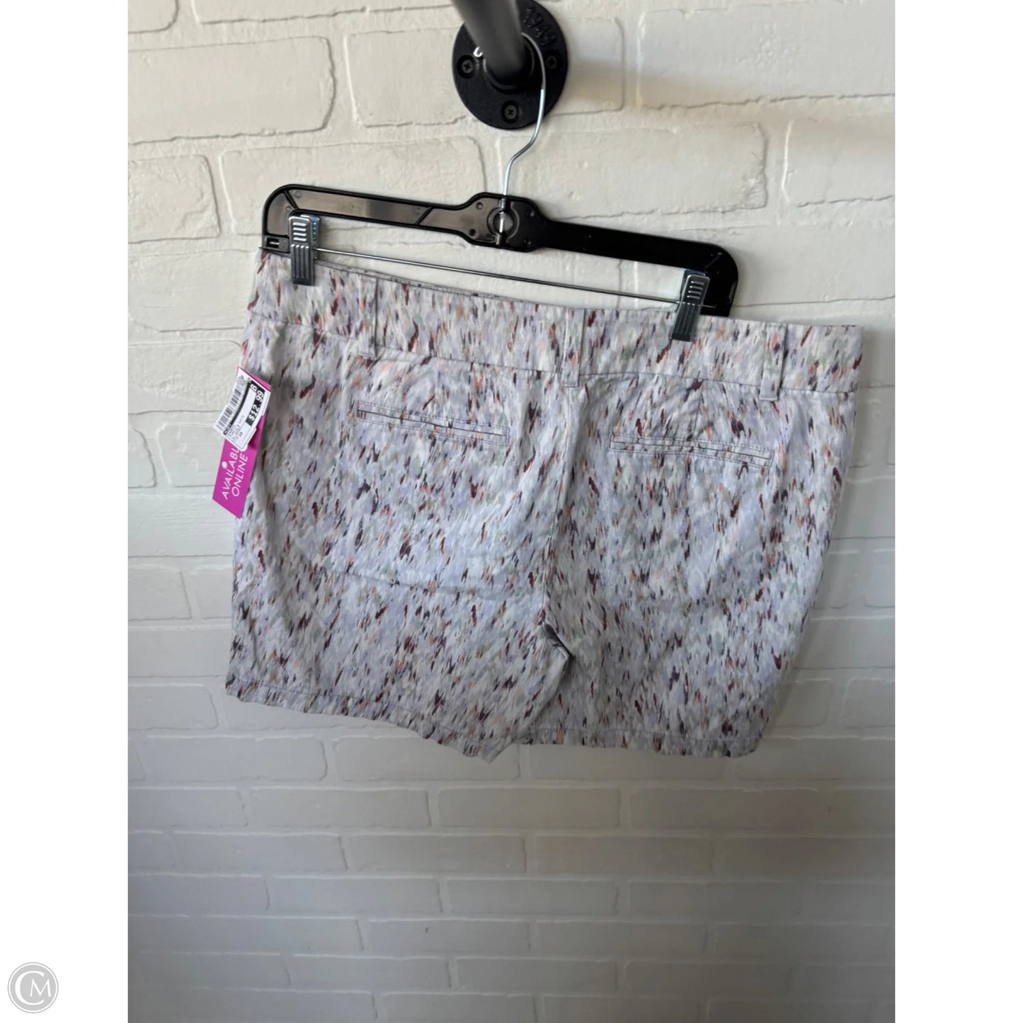 Shorts By Loft In Purple & White, Size: 10