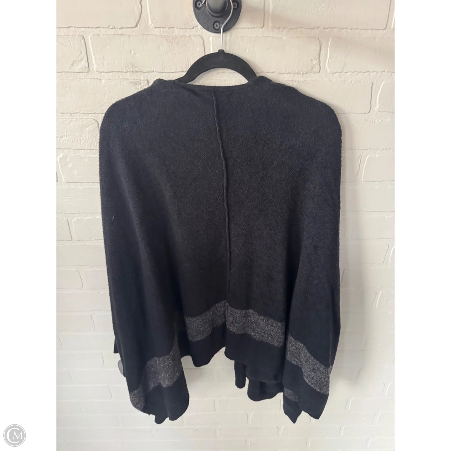 Sweater Cardigan By Barefoot Dreams In Black & Grey, Size: Osfm