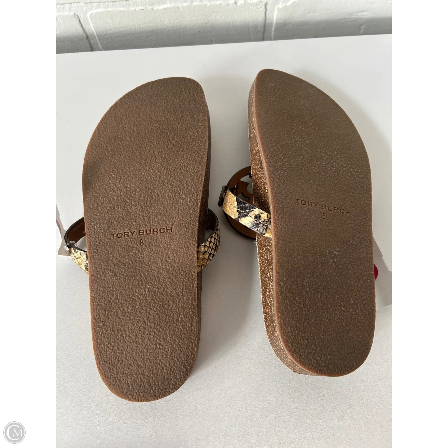 Sandals Designer By Tory Burch In Snakeskin Print, Size: 8