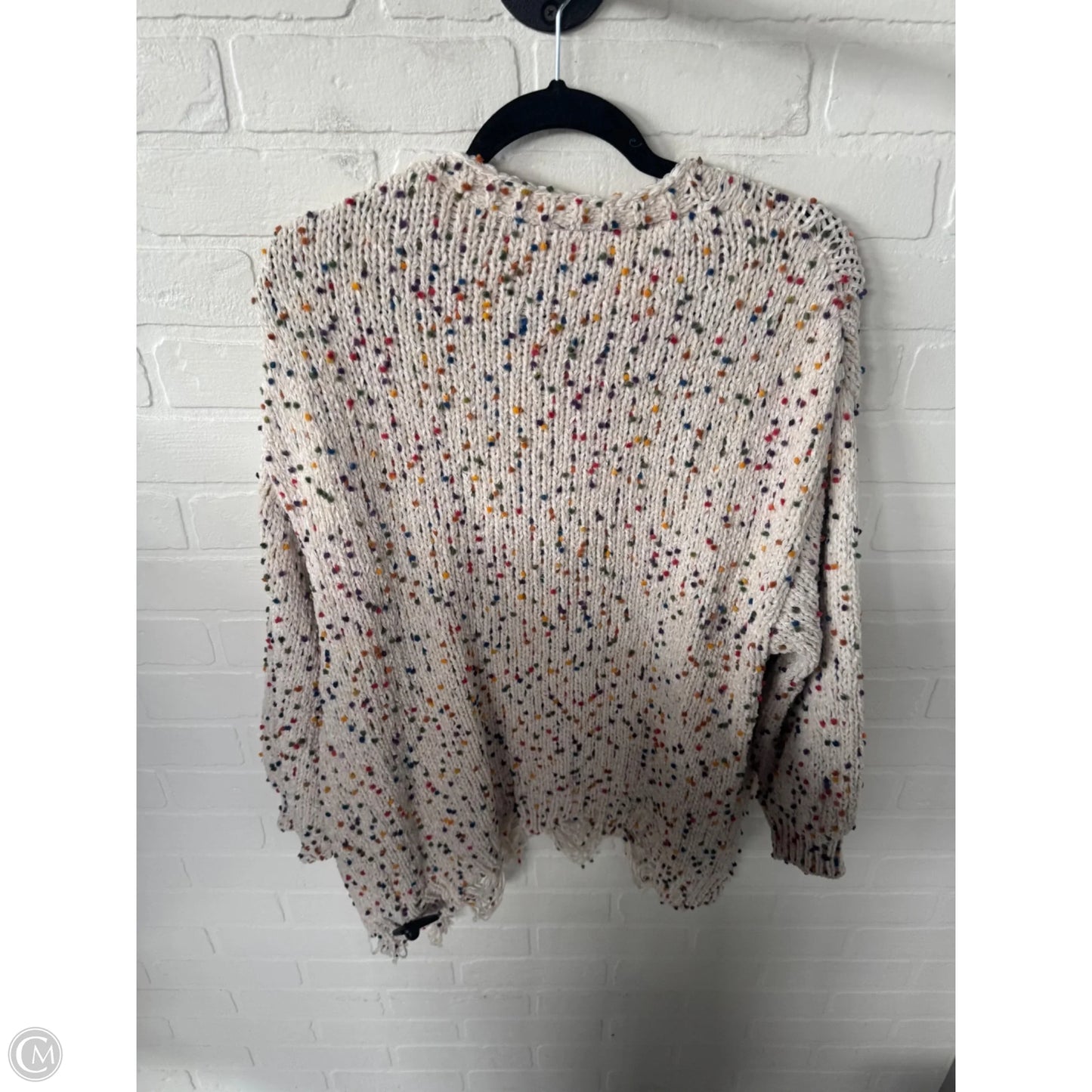 Sweater Cardigan By Clothes Mentor In Tan, Size: S