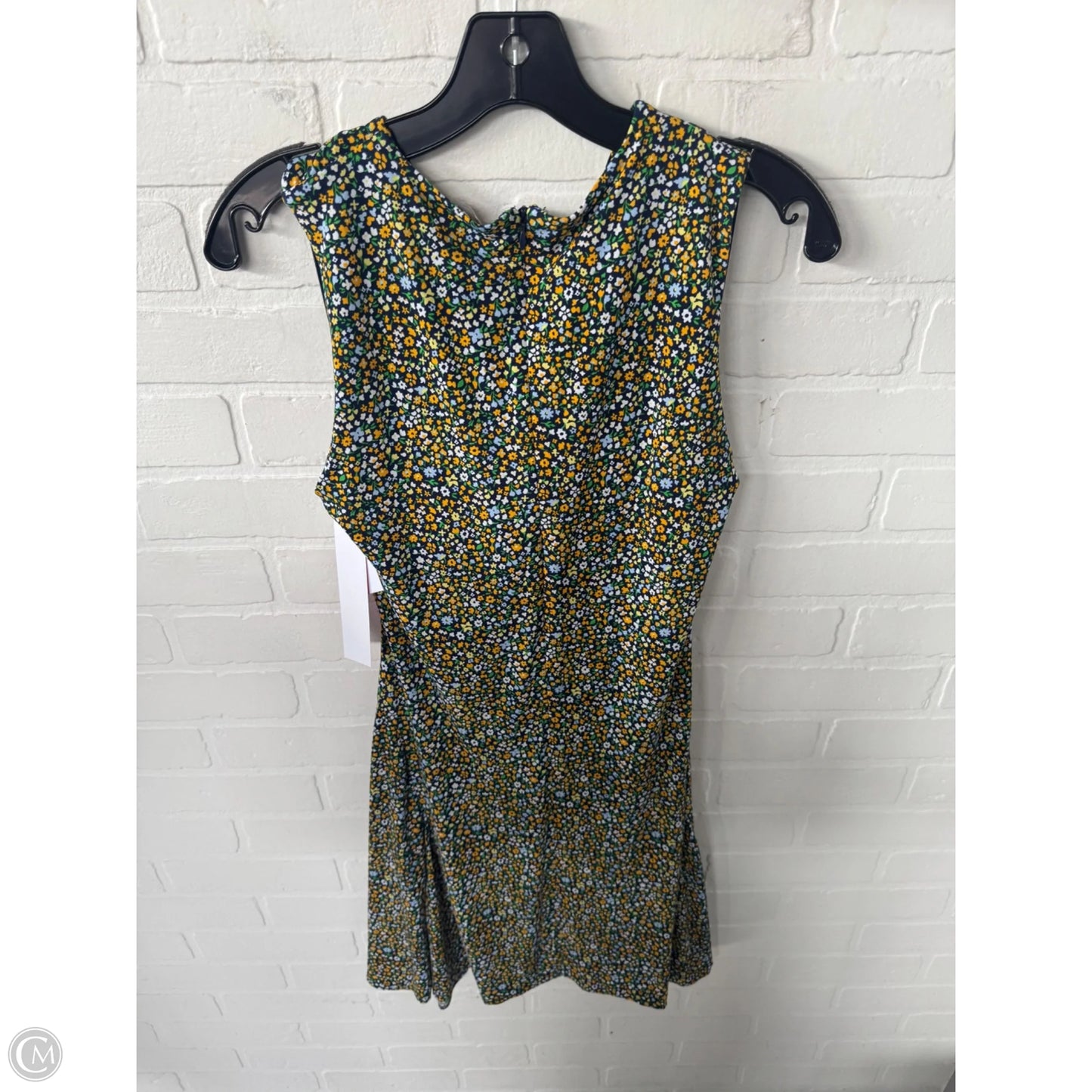 Dress Casual Short By Michael By Michael Kors In Blue & Yellow, Size: M