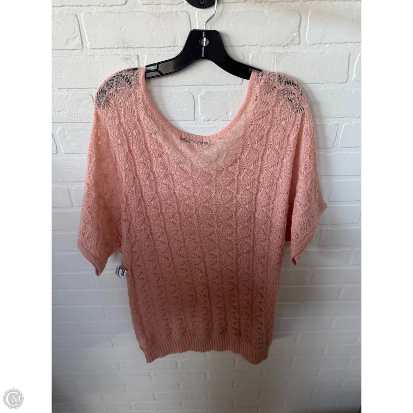 Sweater Short Sleeve By Maurices In Orange, Size: 2x
