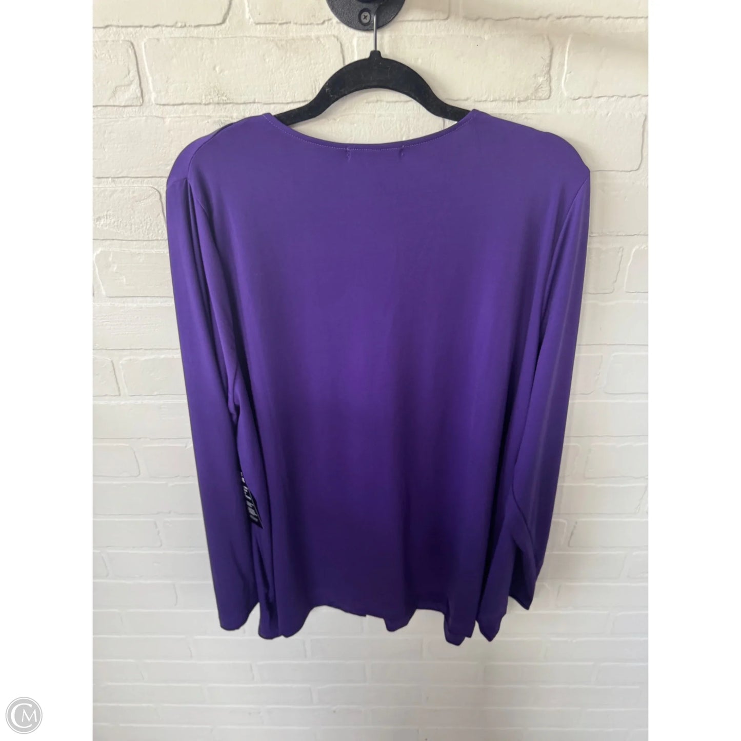 Cardigan By Jessica London In Purple, Size: 1x