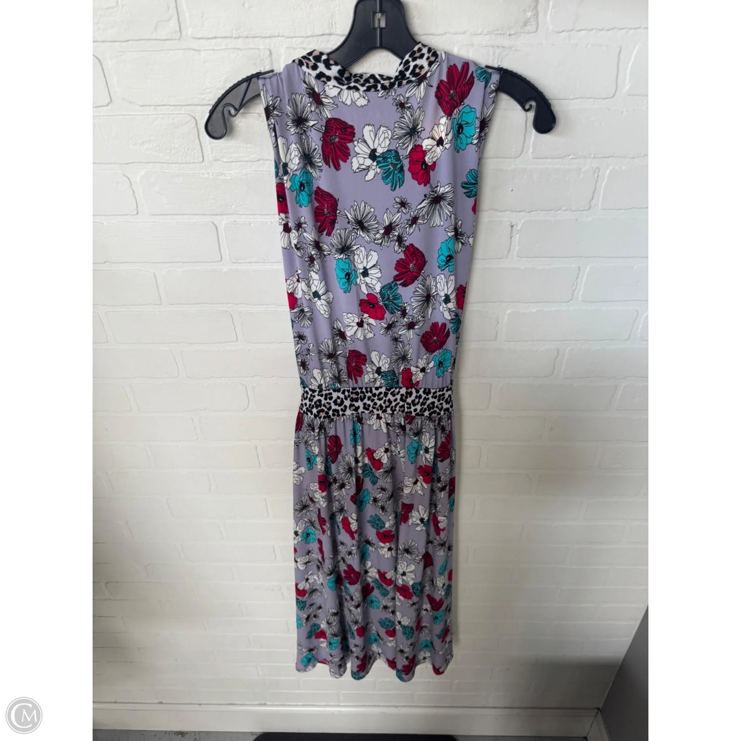 Dress Casual Midi By Leota In Purple & White, Size: L