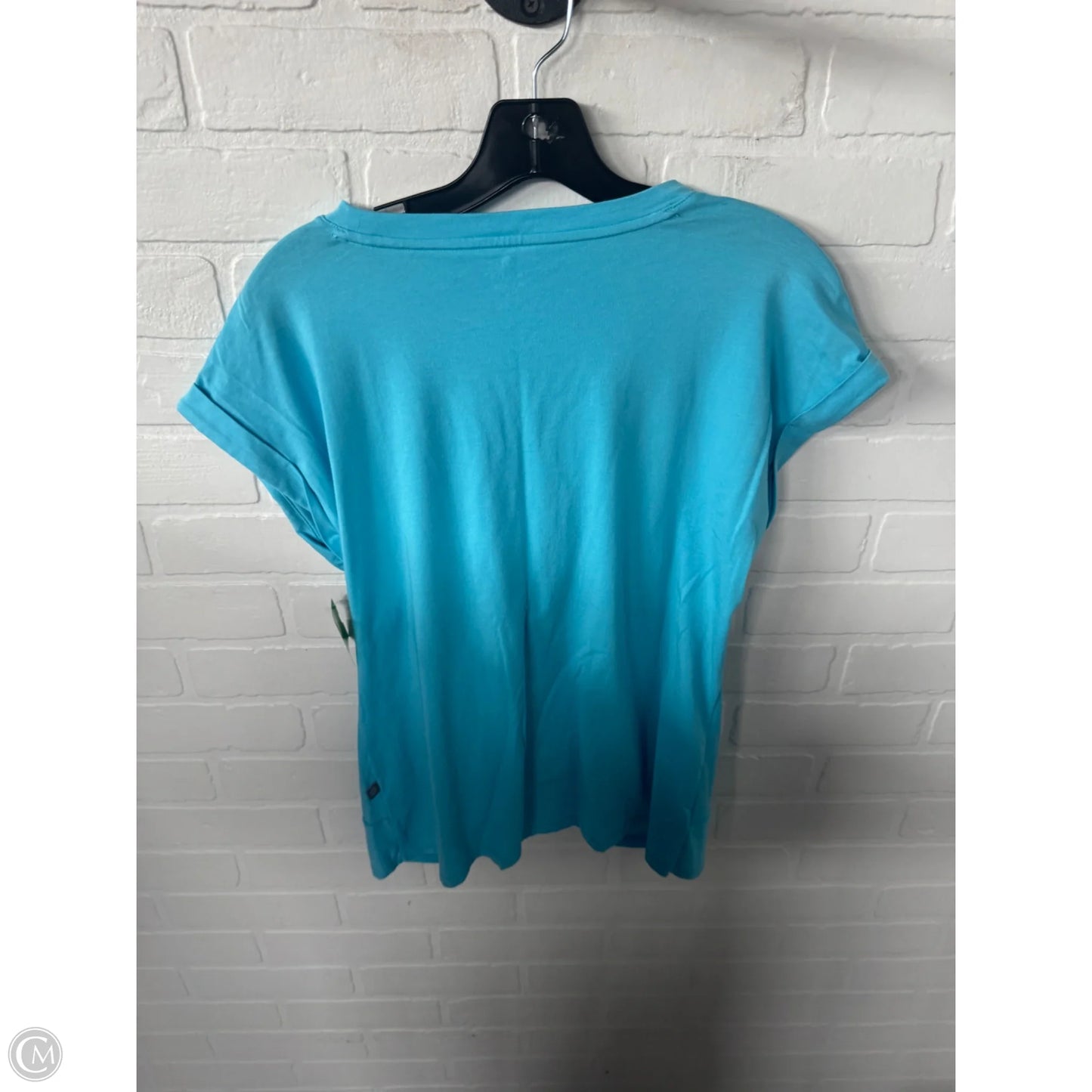 Top Short Sleeve By Talbots In Blue, Size: Mp