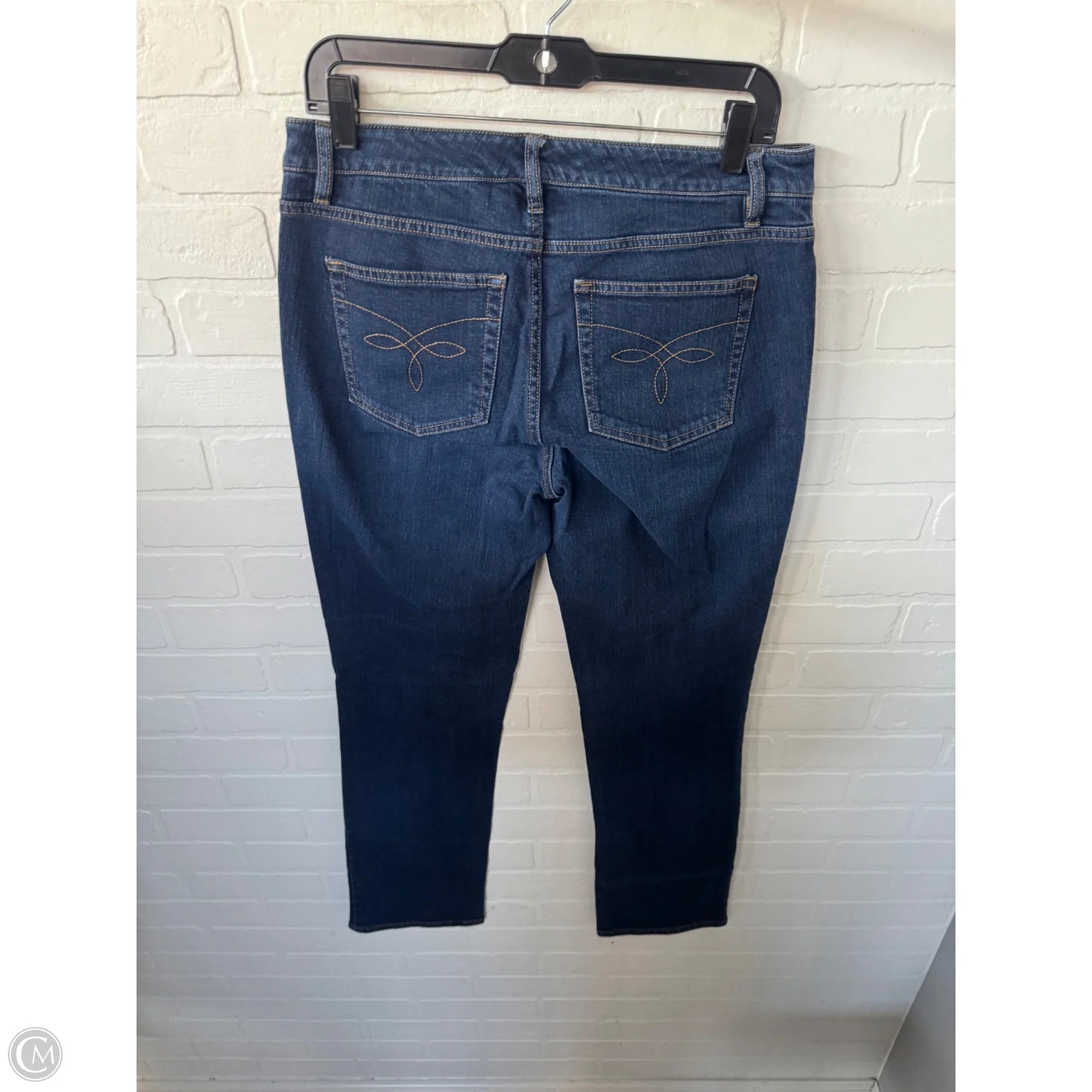 Jeans Straight By Chaps In Blue Denim, Size: 8