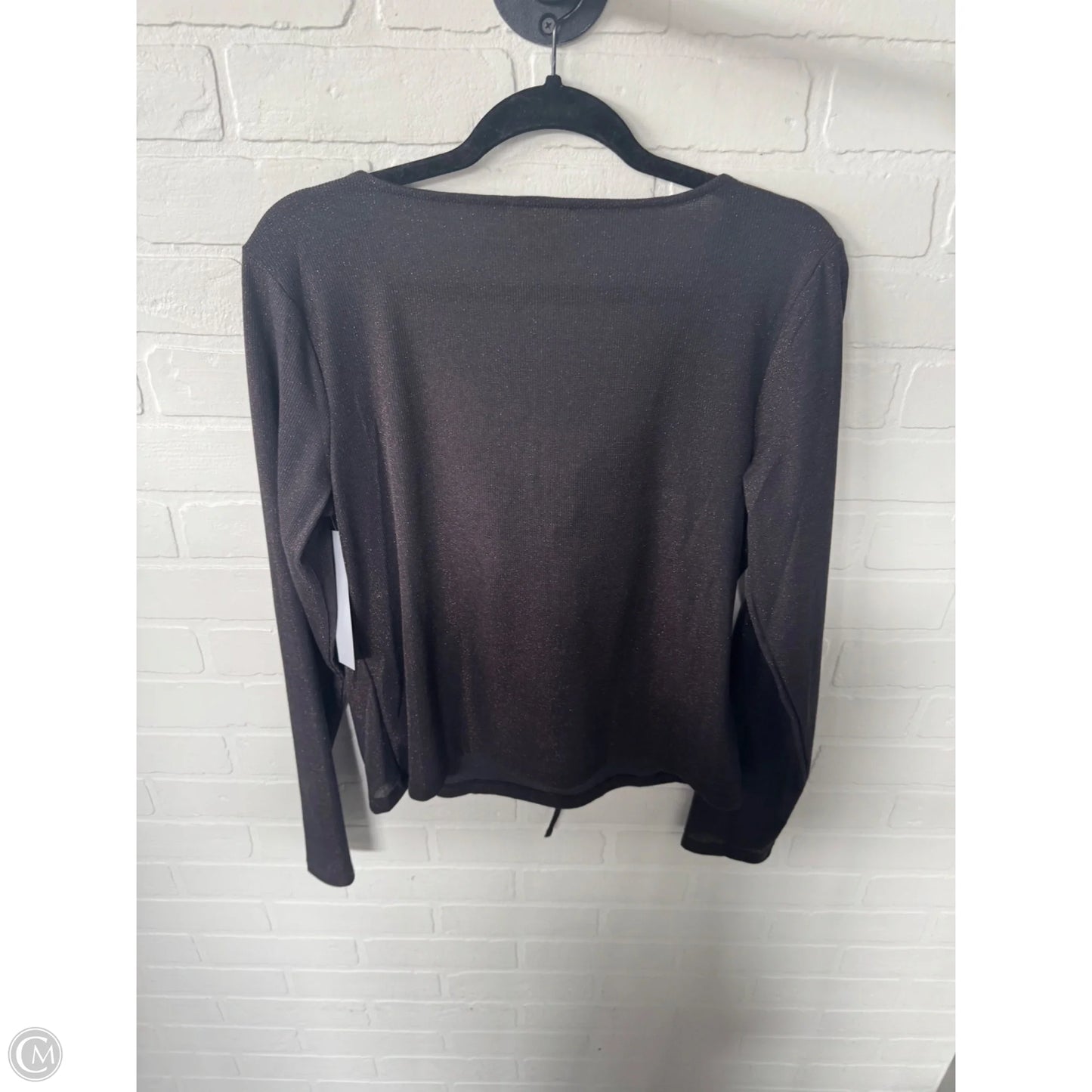 Top Long Sleeve By Ana In Grey & Orange, Size: Xl