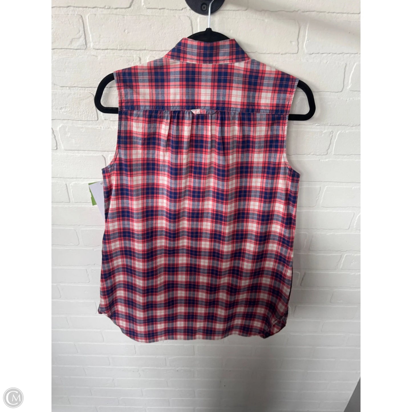 Tunic Sleeveless By Duluth Trading In Blue & Red & White, Size: M