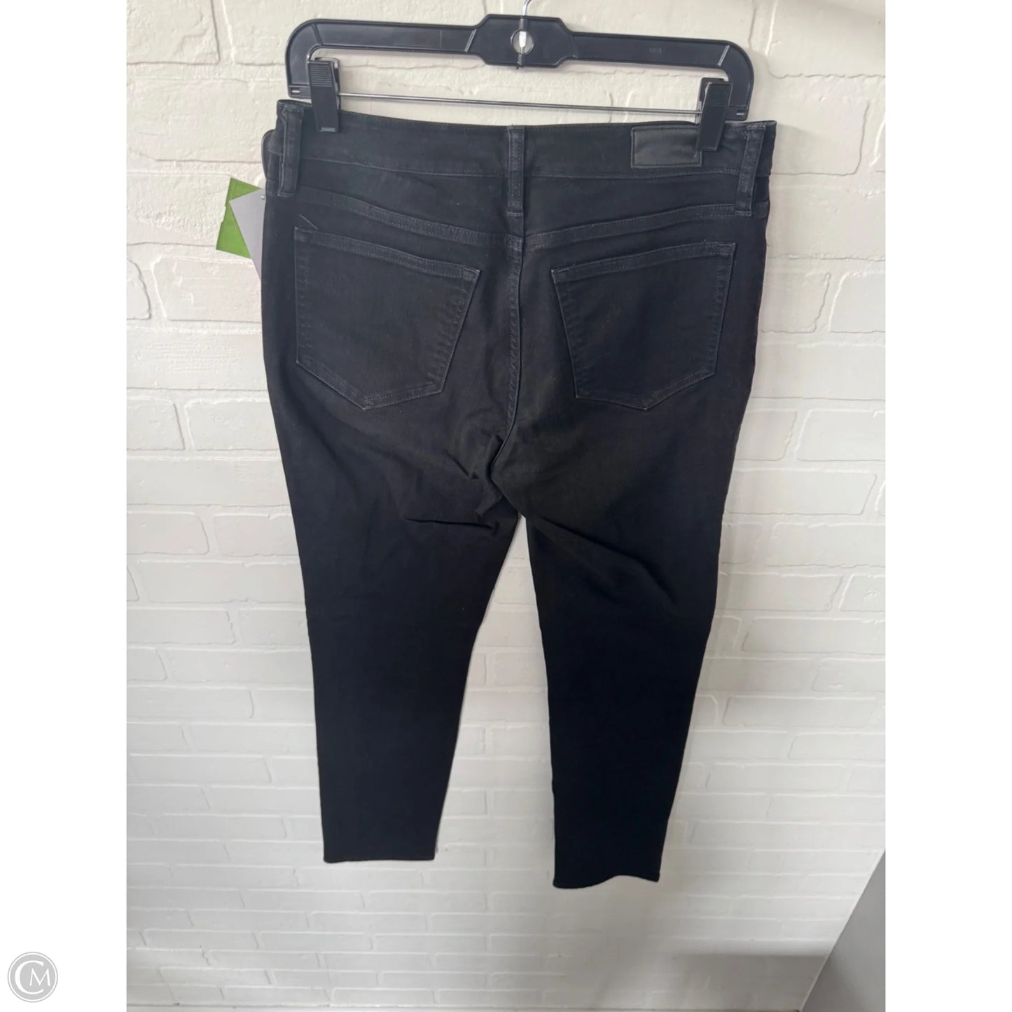 Jeans Straight By Lands End In Black Denim, Size: 10