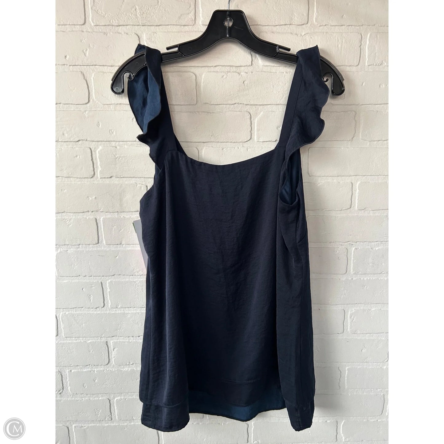 Blouse Sleeveless By Cabi In Navy, Size: M