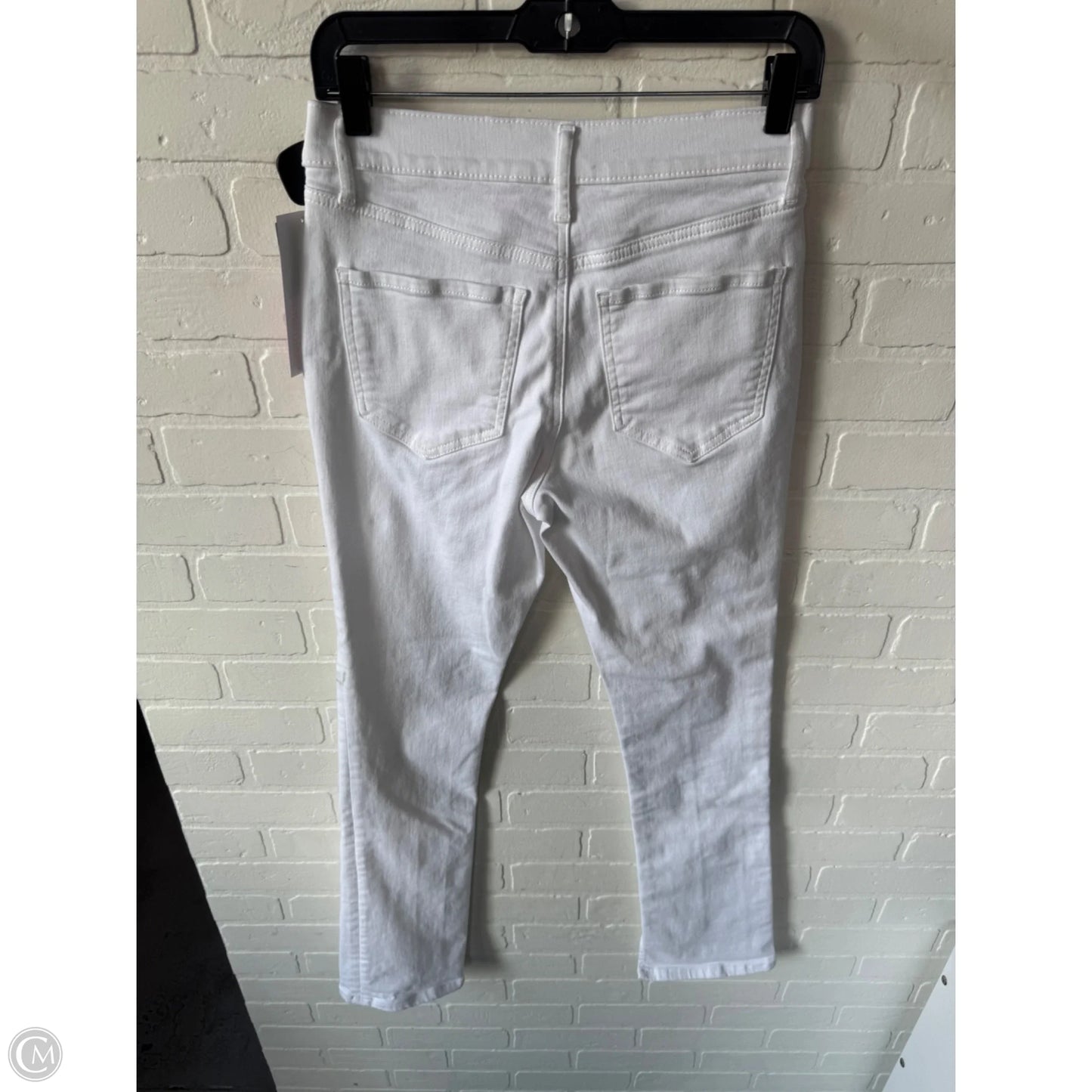 Jeans Straight By Express In White Denim, Size: 6