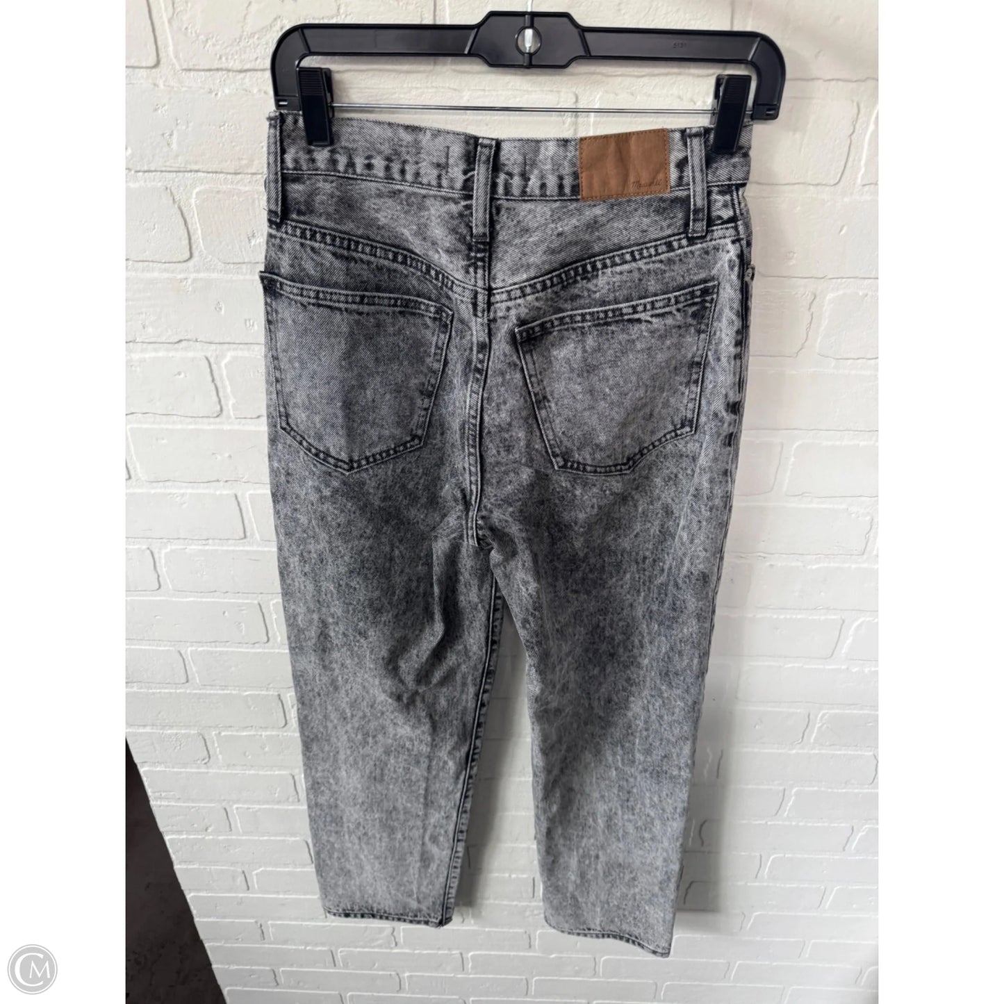 Jeans Straight By Madewell In Black Denim, Size: 2