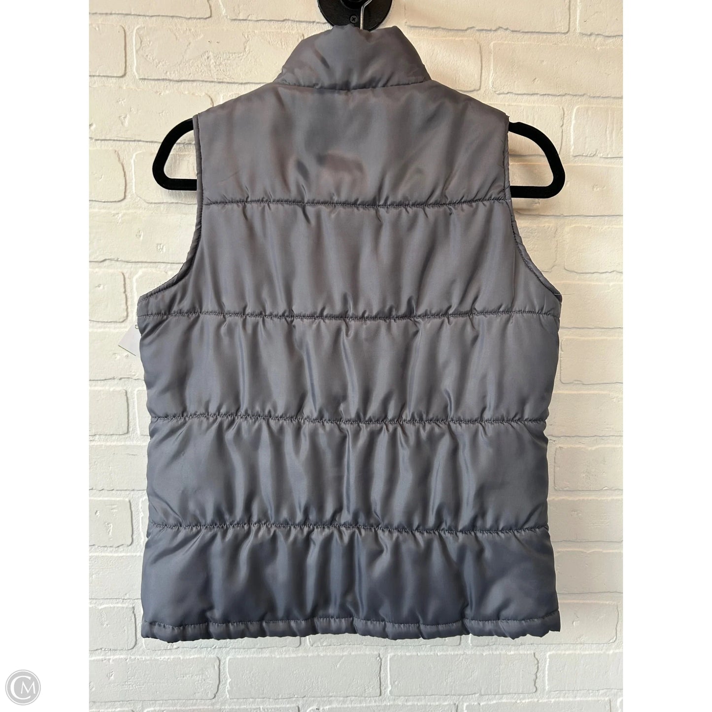 Vest Puffer & Quilted By Merona In Grey & Purple, Size: S