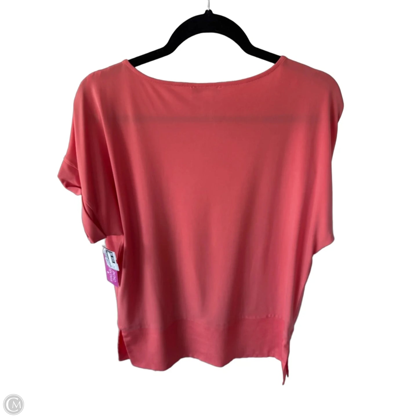 Tunic Short Sleeve By Calvin Klein In Coral, Size: M