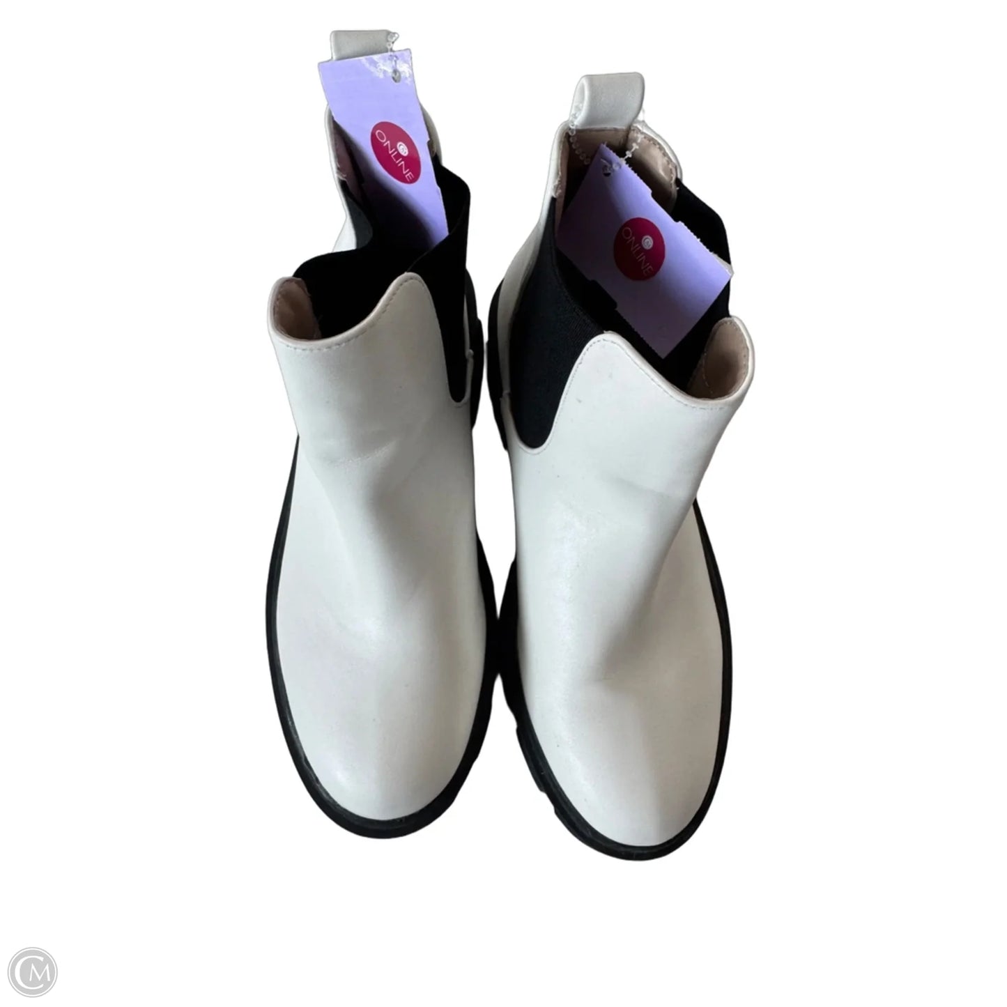 Boots Ankle Heels By Nasty Gal In White, Size: 5
