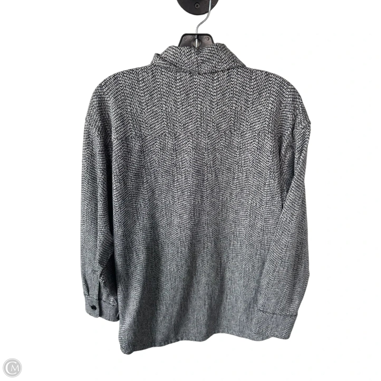 Athletic Jacket By Athleta In Black & White, Size: M