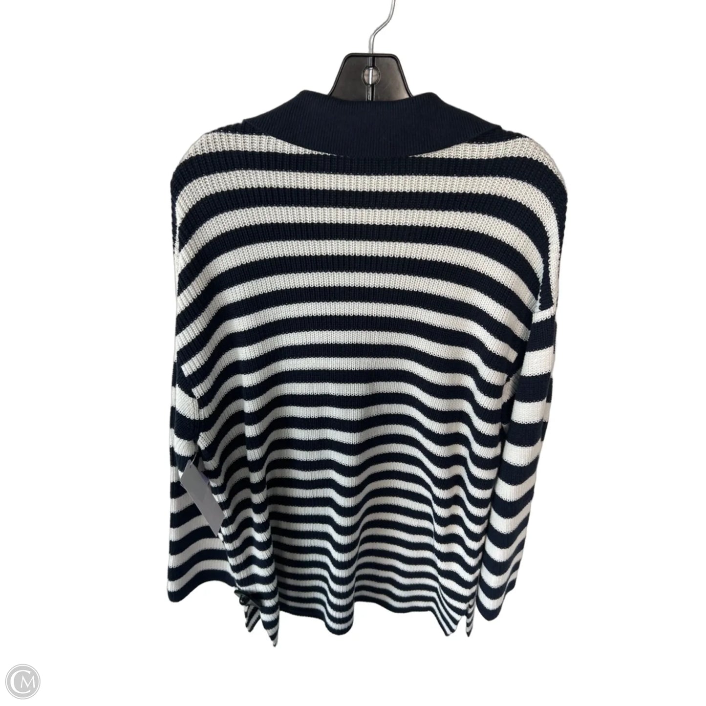Sweater By Loft In Blue & White, Size: Xl