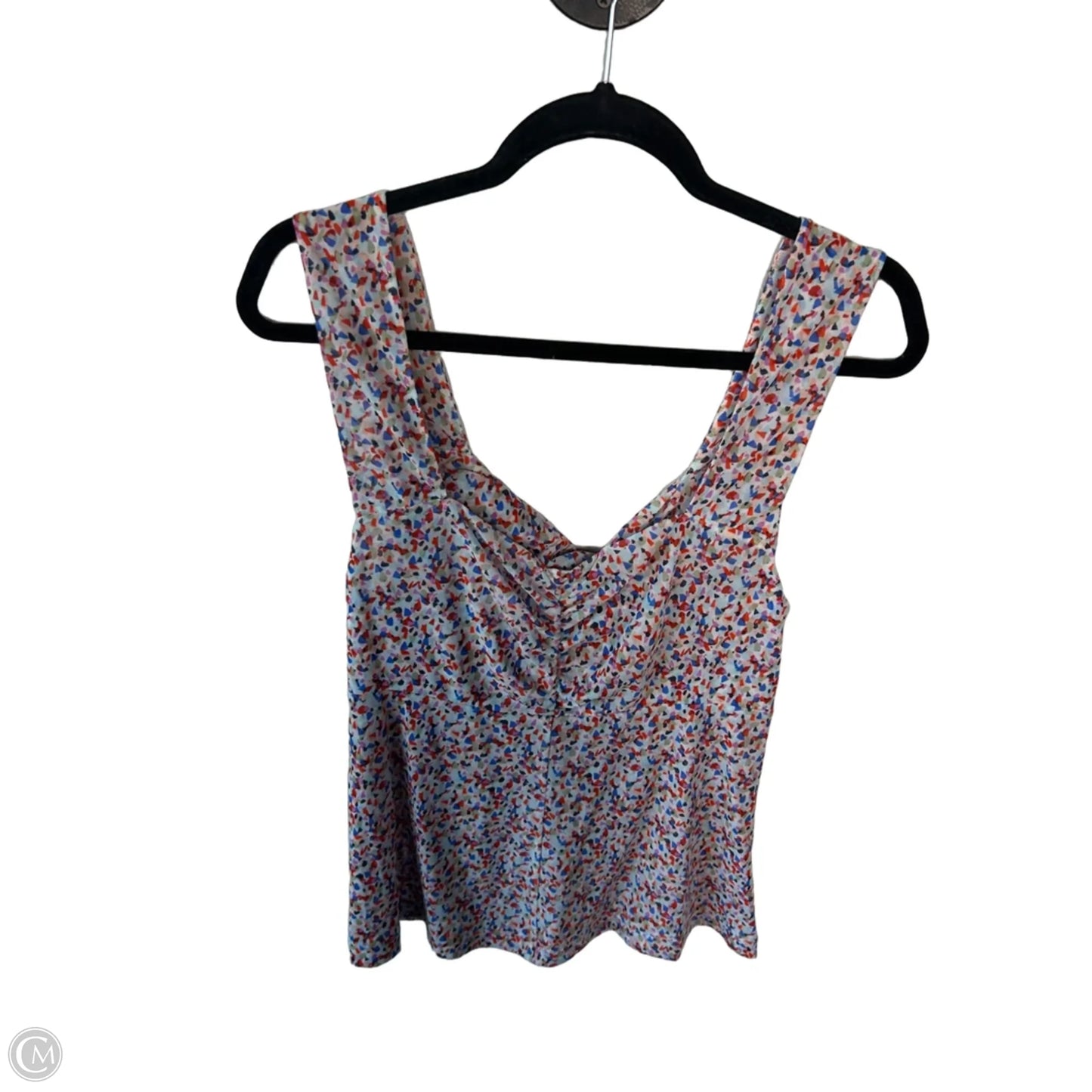 Blouse Sleeveless By Cabi In Blue & Red, Size: M
