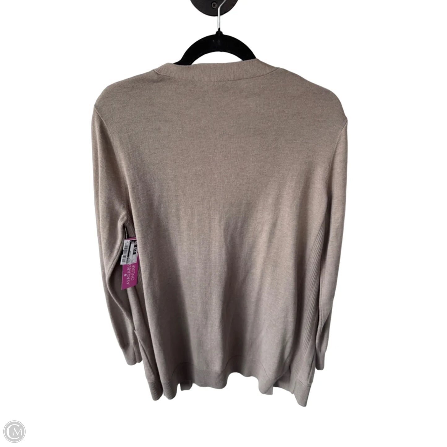 Sweater Cardigan By Matty M In Brown, Size: L