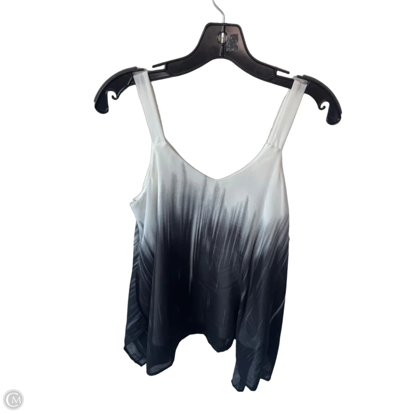 Blouse Sleeveless By Bobeau In Black & White, Size: Xs