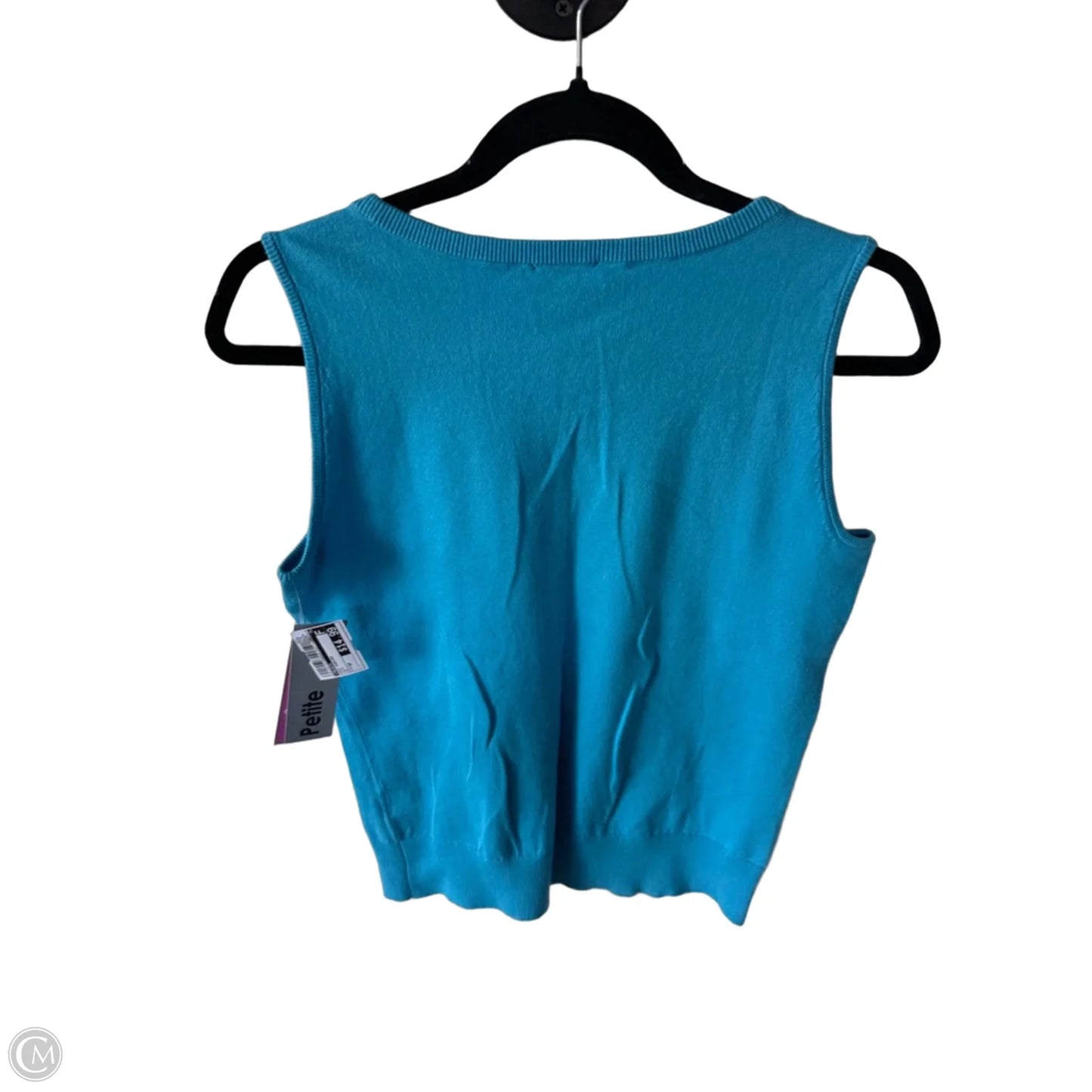 Vest Sweater By Talbots In Blue, Size: Sp