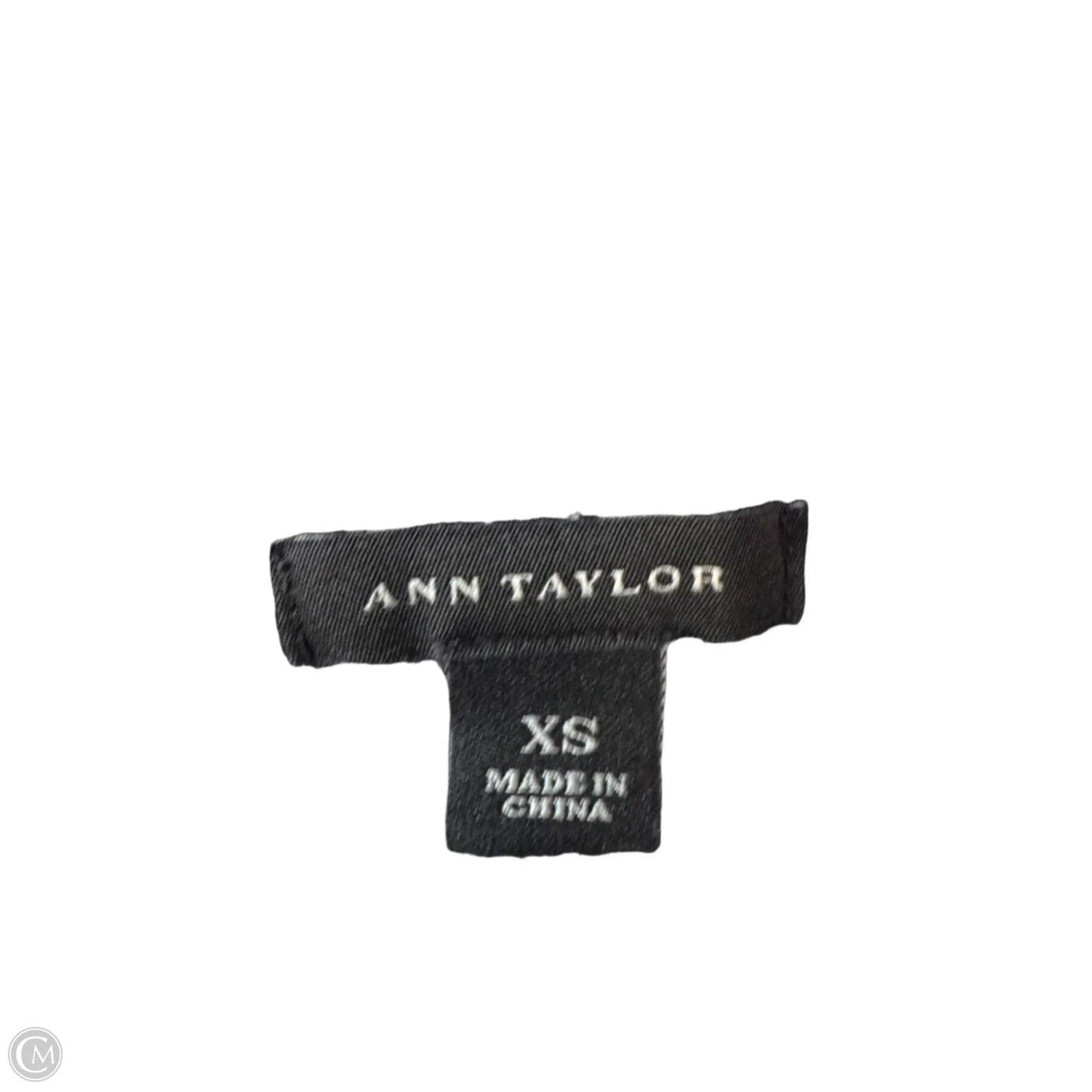 Blouse Long Sleeve By Ann Taylor In Blue & White, Size: Xs
