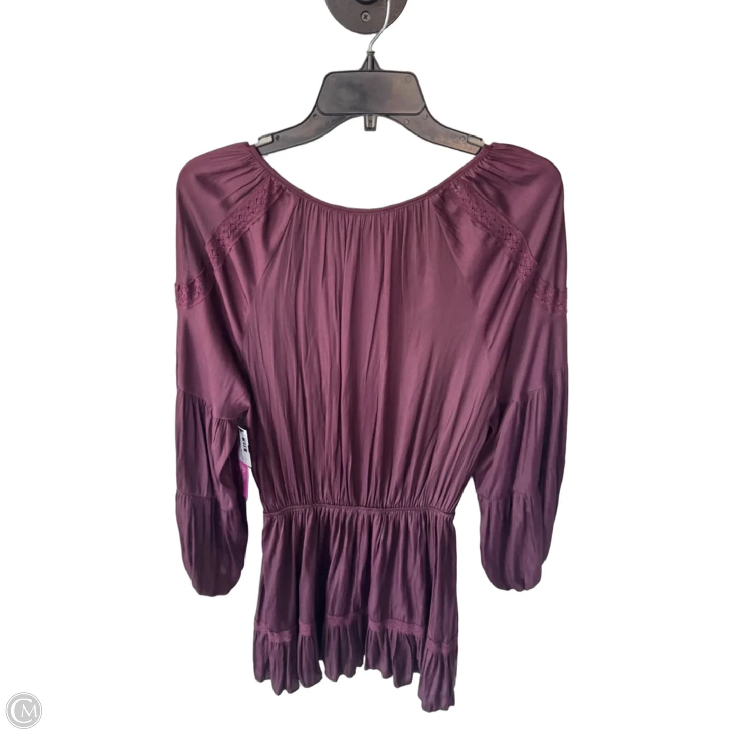 Dress Work By Mustard Seed In Maroon, Size: S