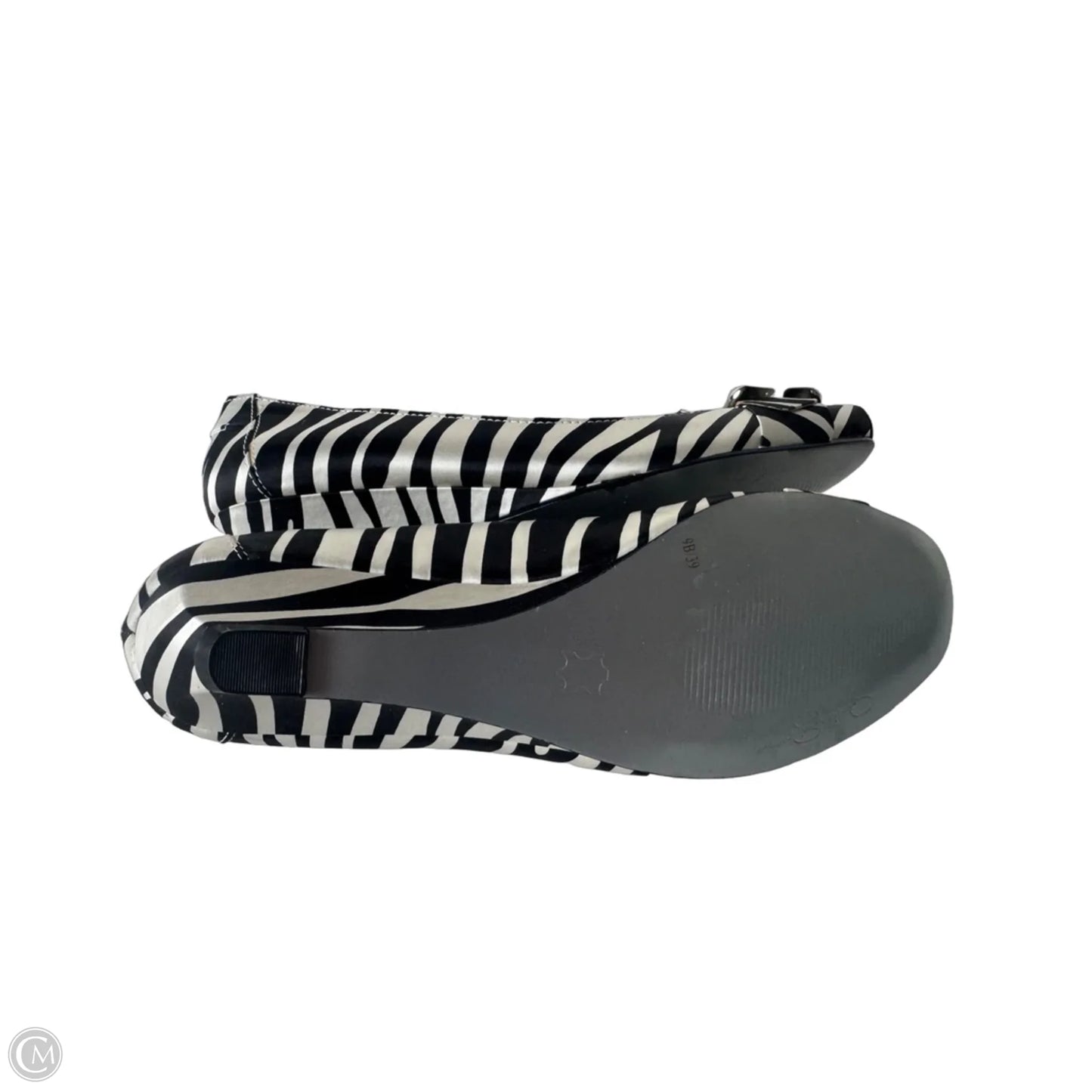 Shoes Heels Wedge By Jessica Simpson In Zebra Print, Size: 9