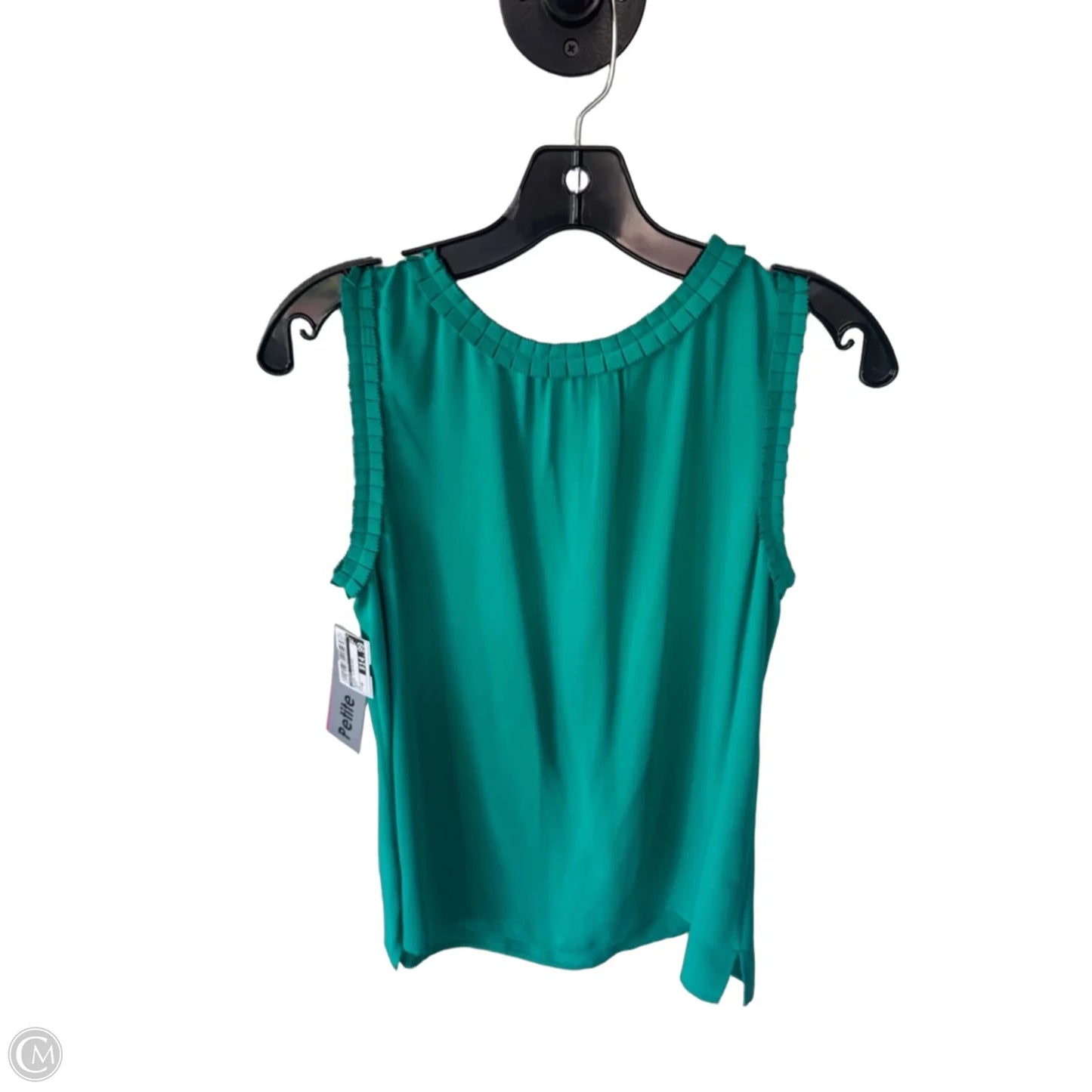 Blouse Sleeveless By Talbots In Green, Size: Mp