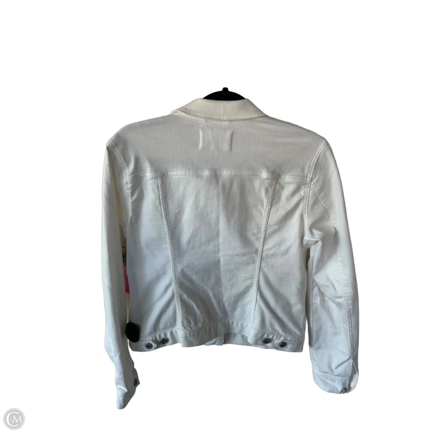 Jacket Denim By Vince Camuto In White Denim, Size: S