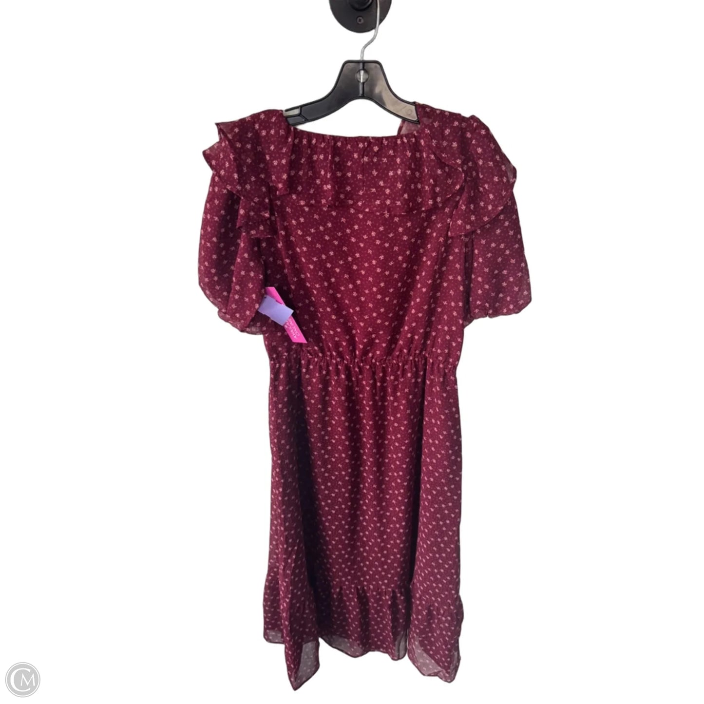 Dress Casual Midi By Loft In Red, Size: L